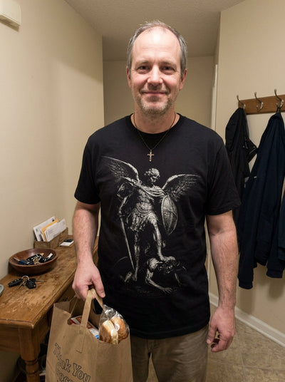 St. Michael Catholic shirts and devotional apparel