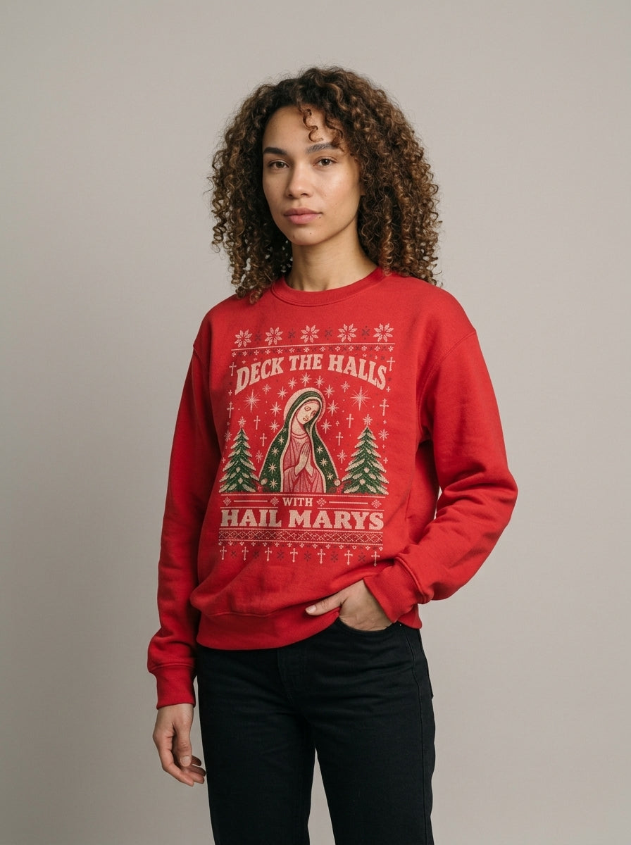 Deck The Halls Ugly Christmas Crewneck