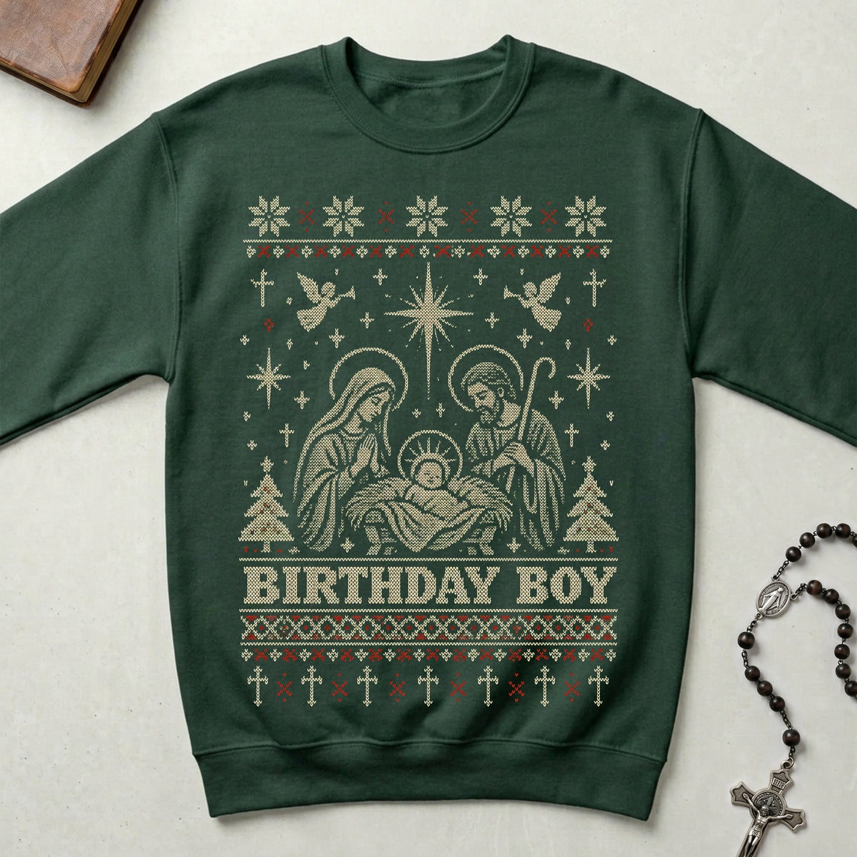 Birthday Boy Ugly Christmas Crewneck