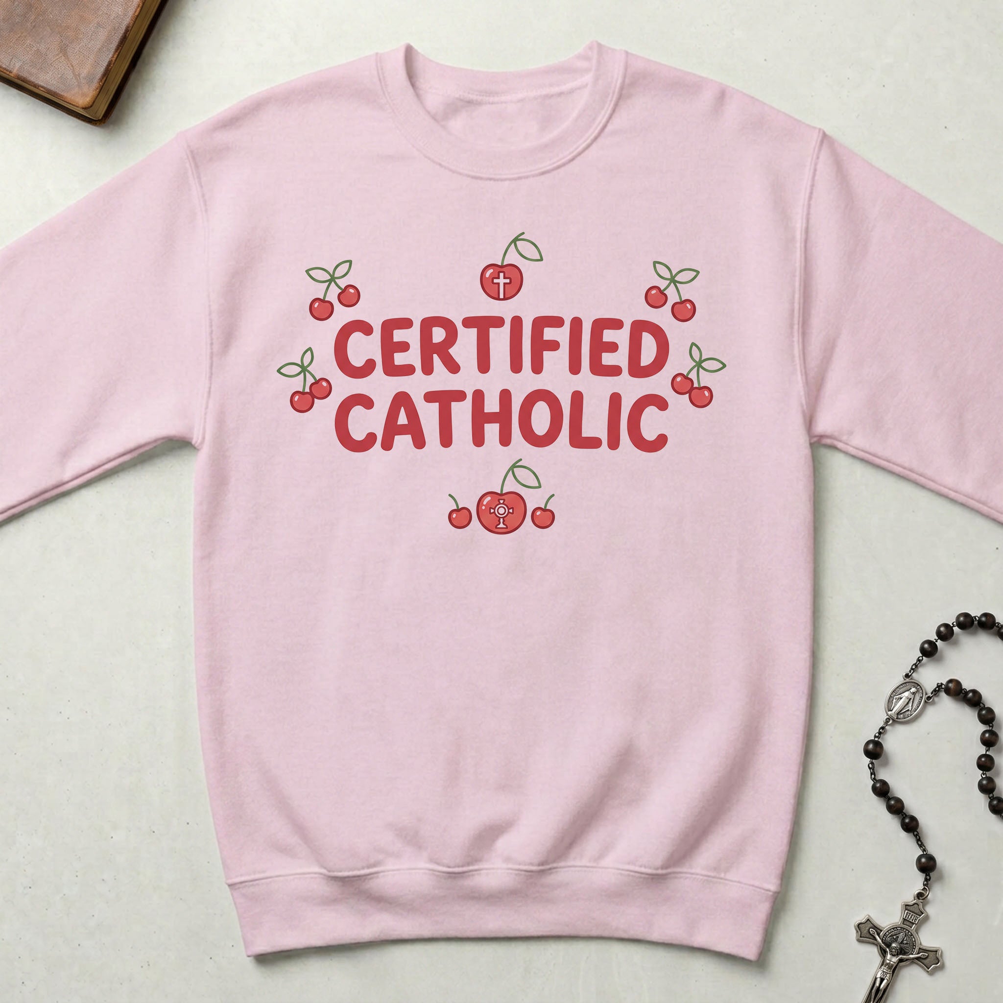Certified Catholic Cherries Crewneck
