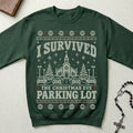 Christmas Eve Parking Lot Ugly Christmas Crewneck