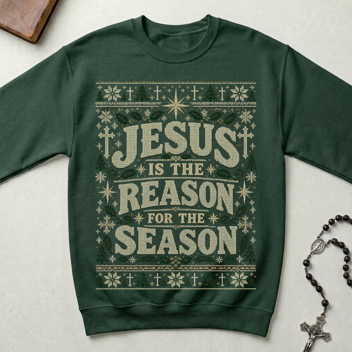 Jesus Is The Reason Ugly Christmas Crewneck