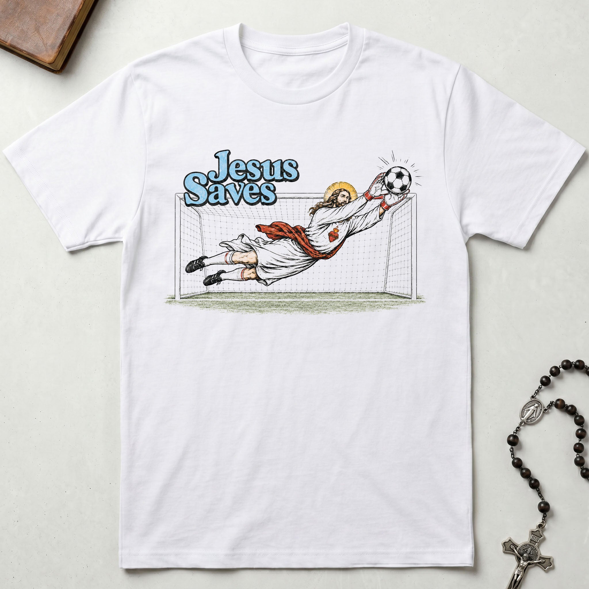 Jesus Saves Soccer T-Shirt