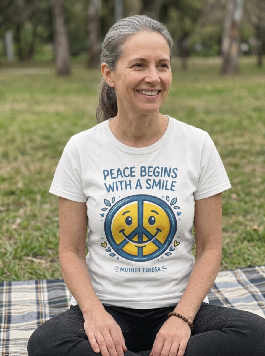 Peace Begins With A Smile T-Shirt
