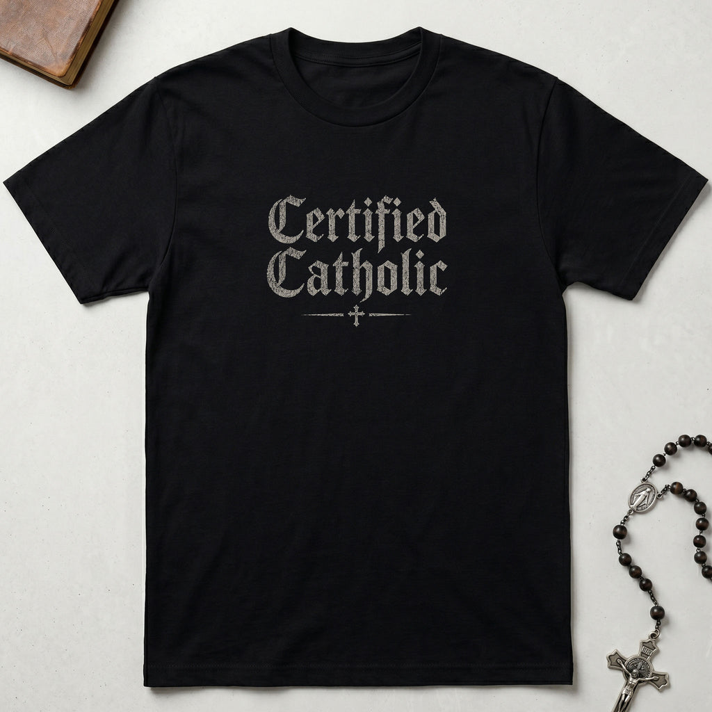 Certified Catholic - Padre Pio Wave T-Shirt