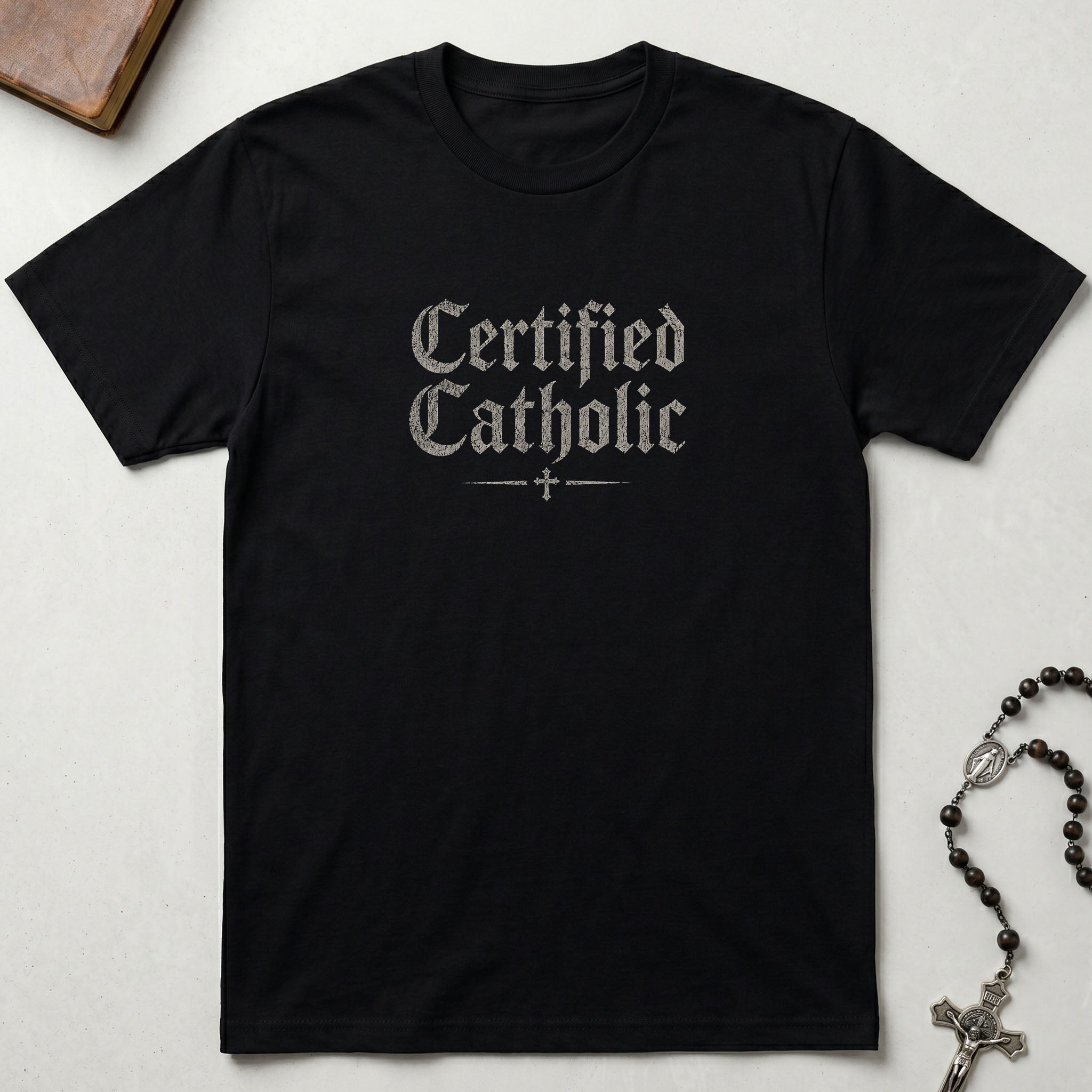 Certified Catholic - Padre Pio Wave T-Shirt
