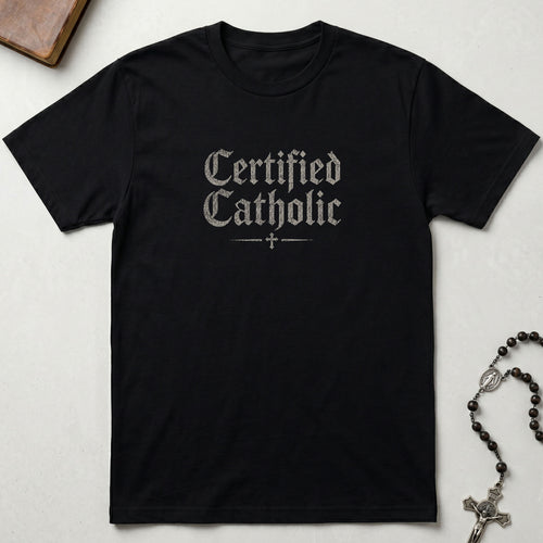 Certified Catholic - Padre Pio Wave T-Shirt