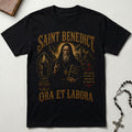 Saint Benedict Ora Et Labora T-Shirt