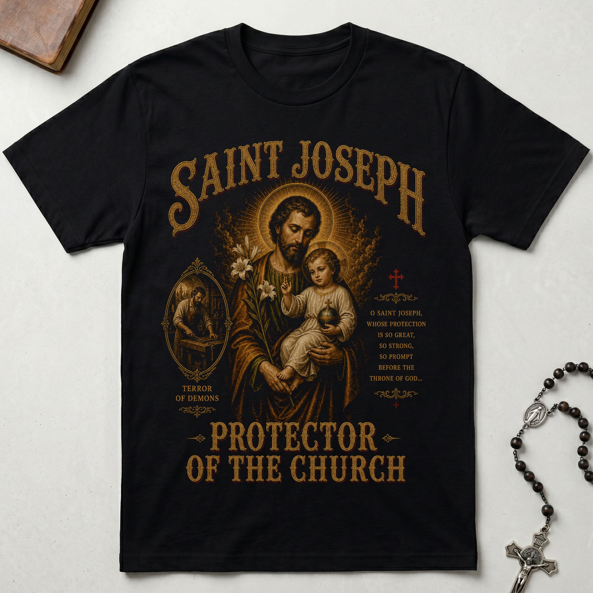Saint Joseph Protector of The Church T-Shirt