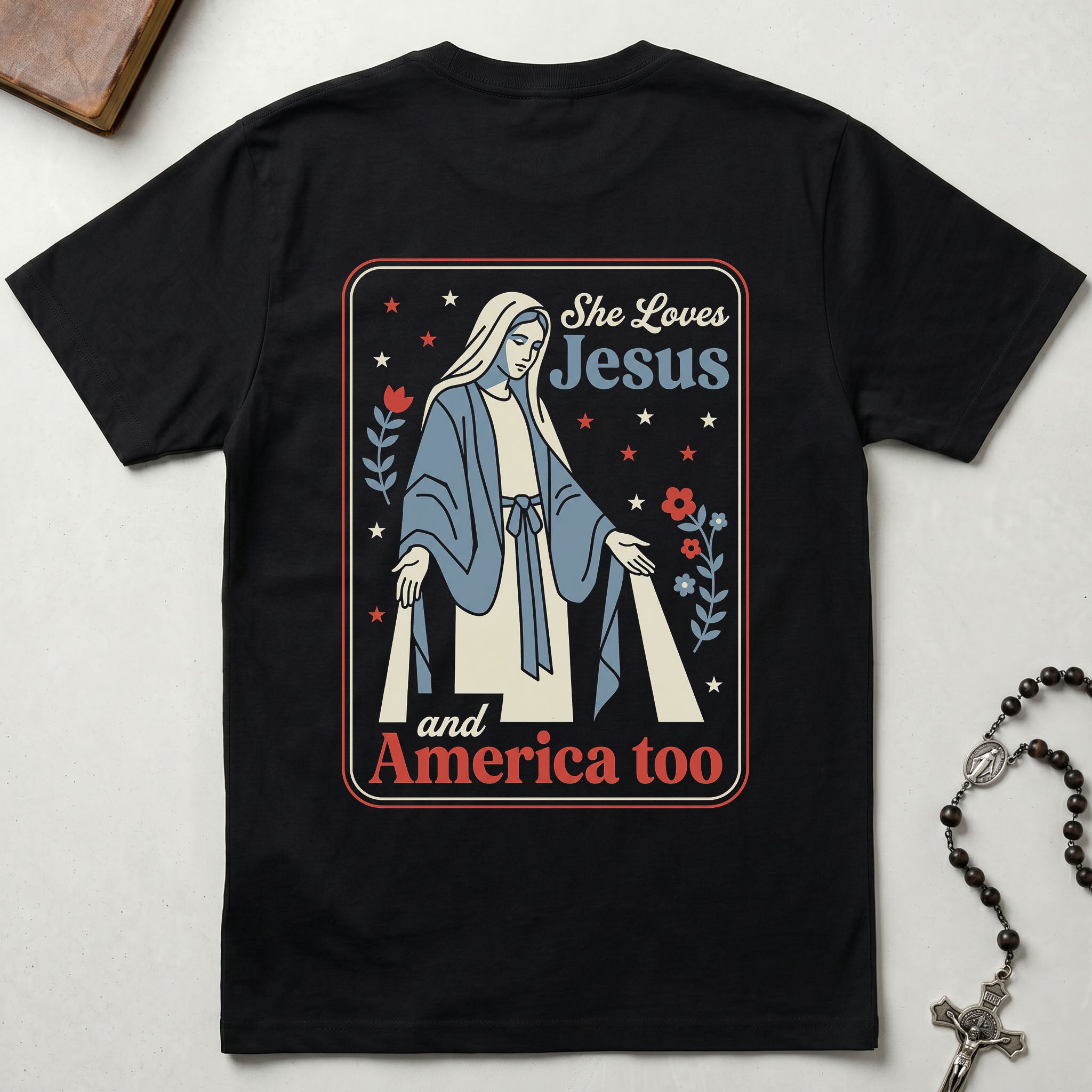 She Loves Jesus and America Too T-Shirt