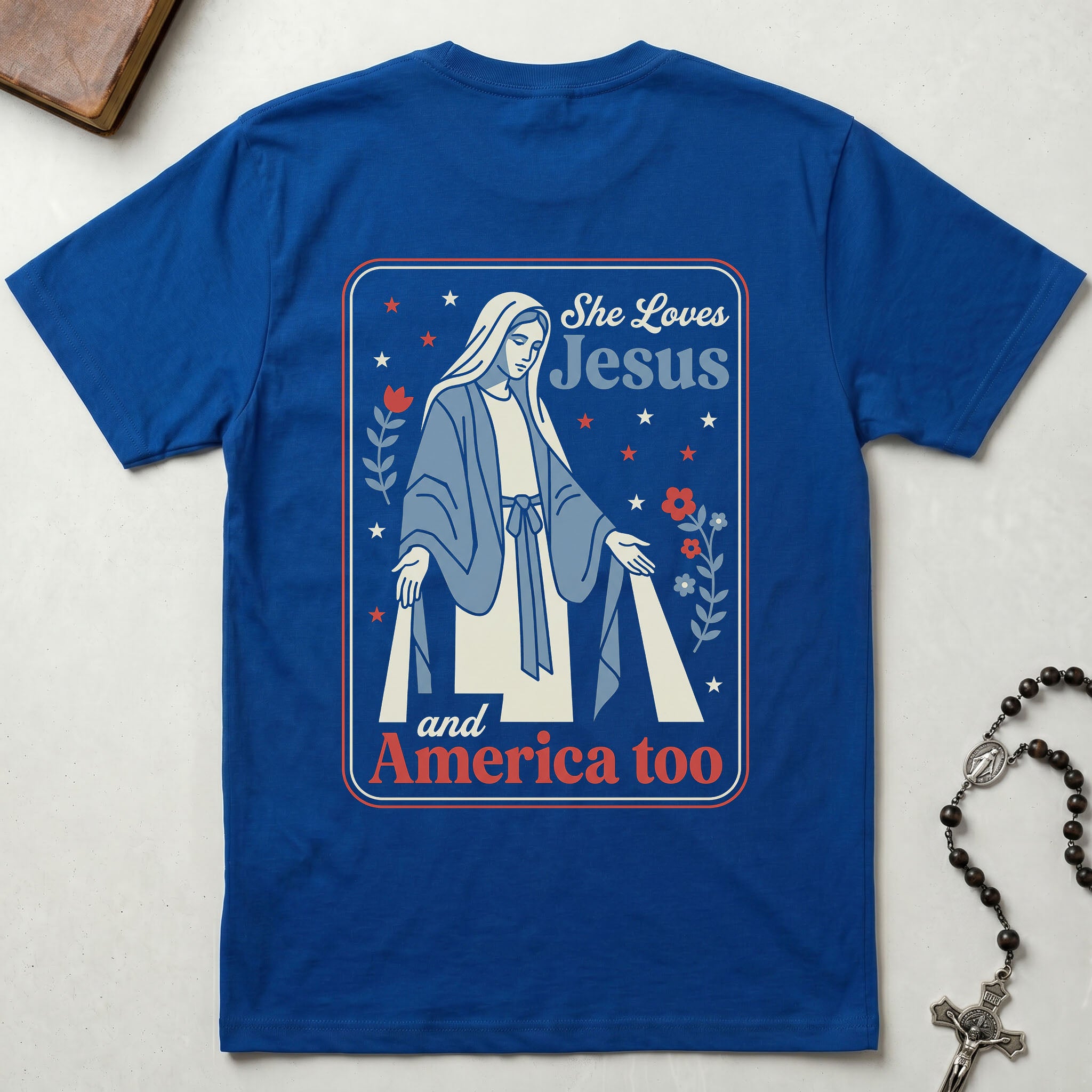 She Loves Jesus and America Too T-Shirt