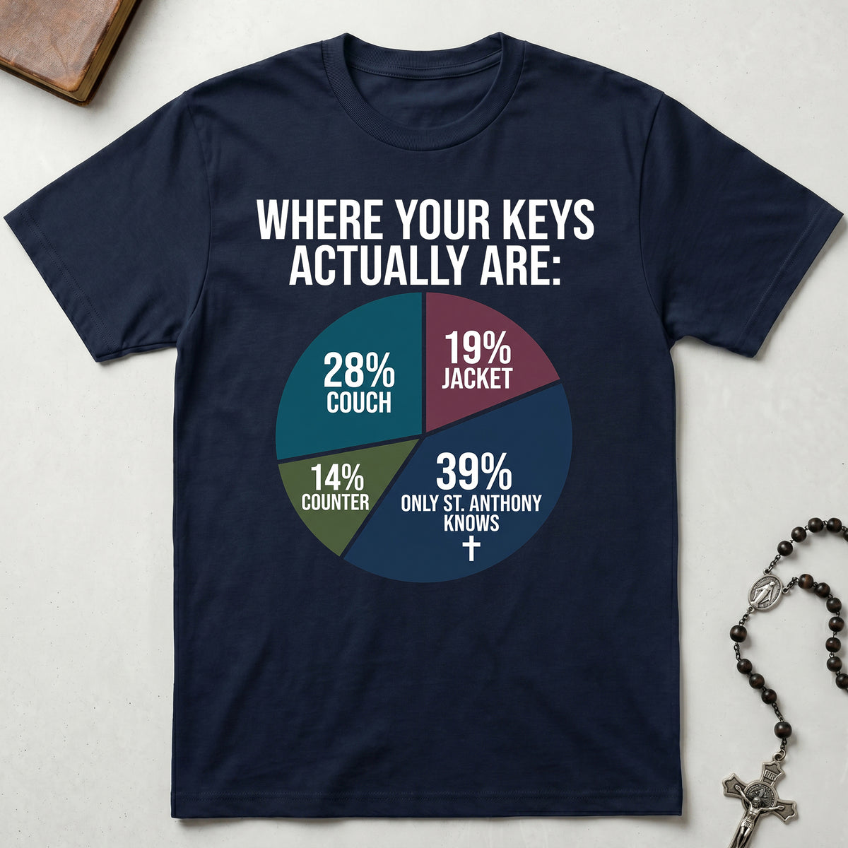 St. Anthony Pie Chart T-Shirt