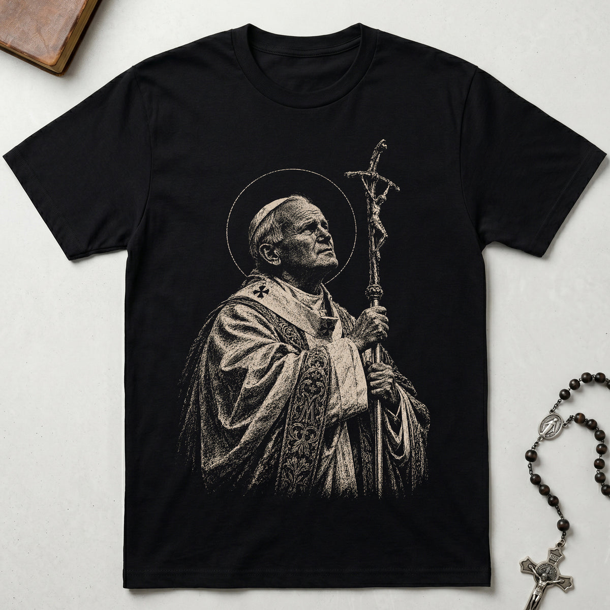 St. John Paul II Monochrome T-Shirt