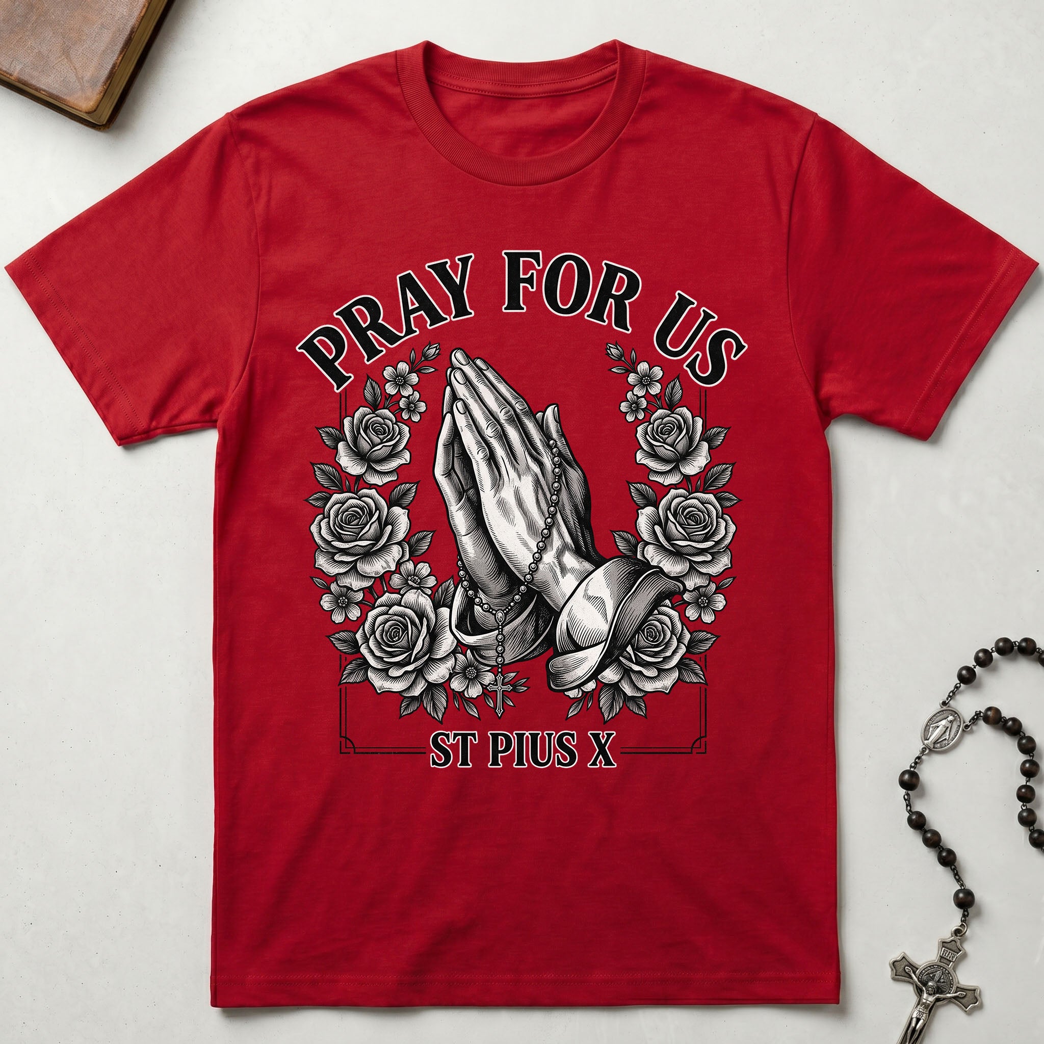 St. Pius X Pray for Us T-Shirt