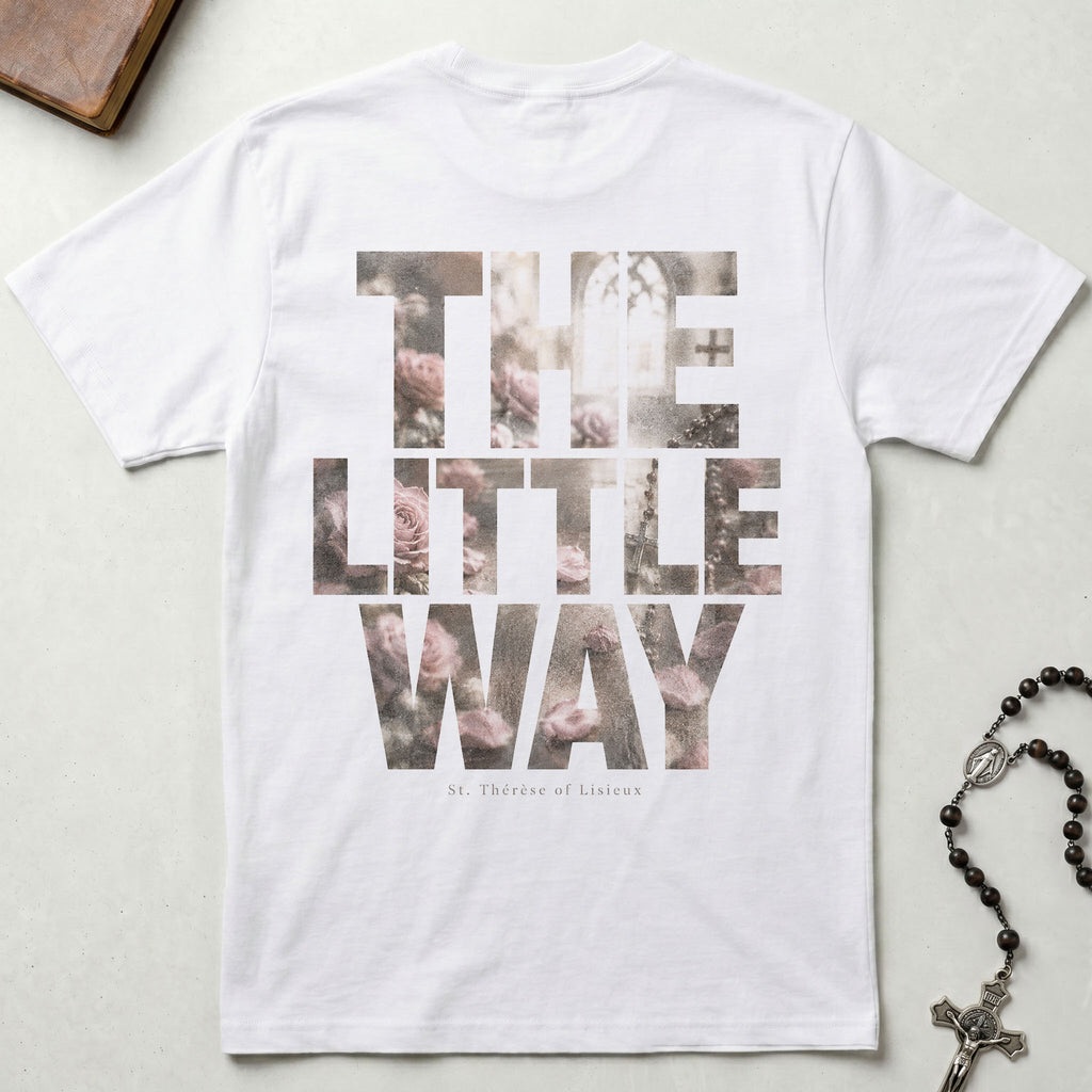 St. Therese The Little Way Faded T-Shirt