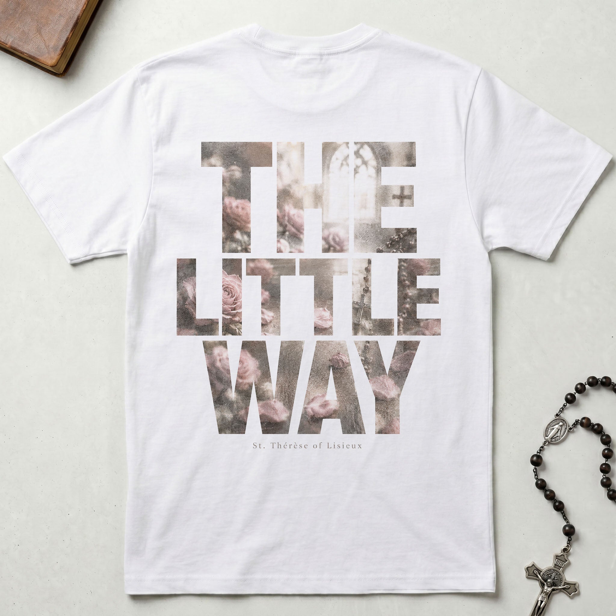 St. Therese The Little Way Faded T-Shirt