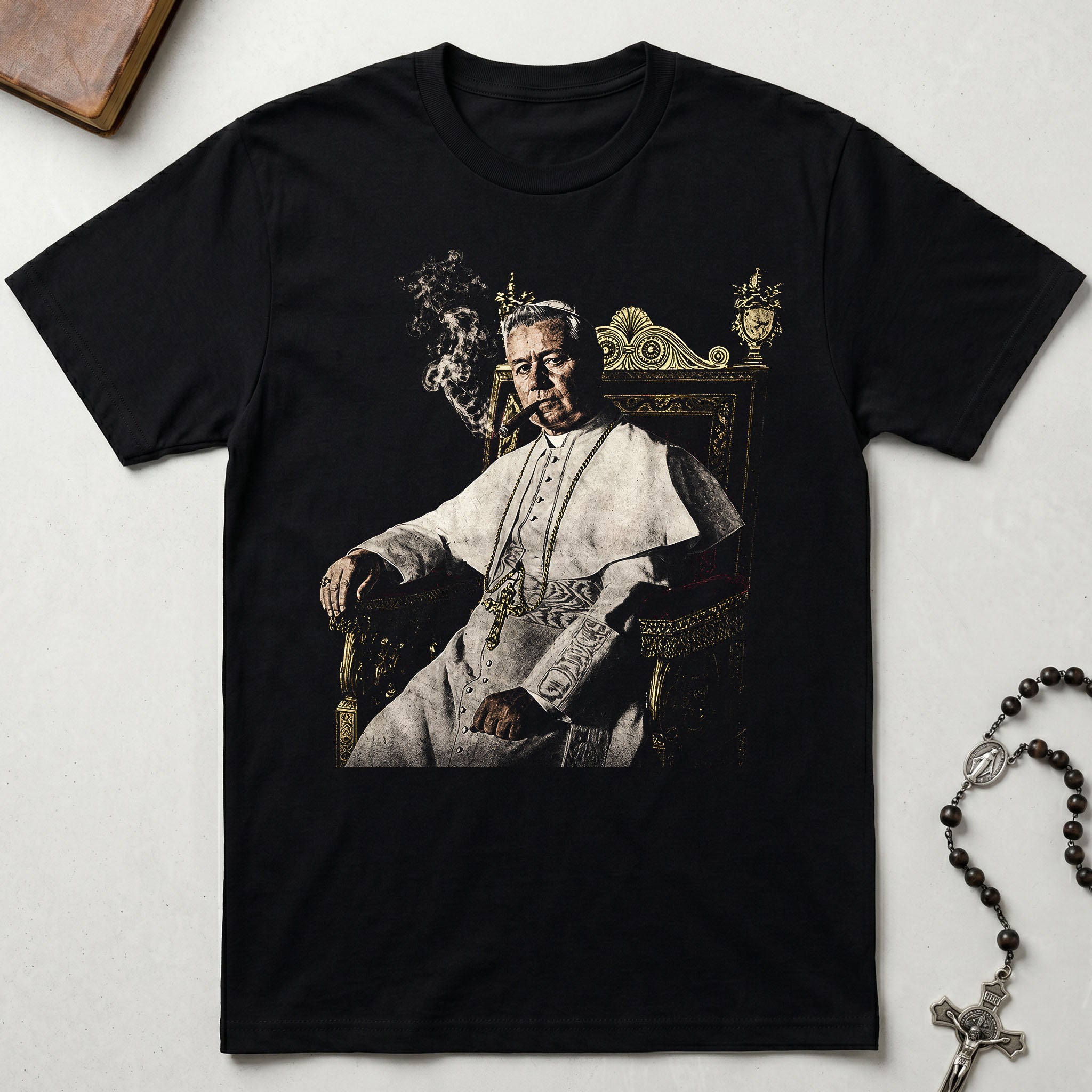 The Smoking Saint Pius X T-Shirt